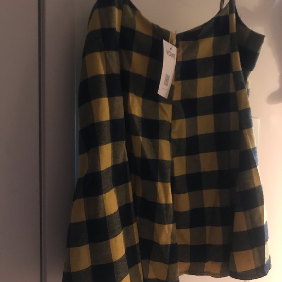 YOINS Overall Plaid Mini Cute Suspender Skirts. - Picture 6 of 6